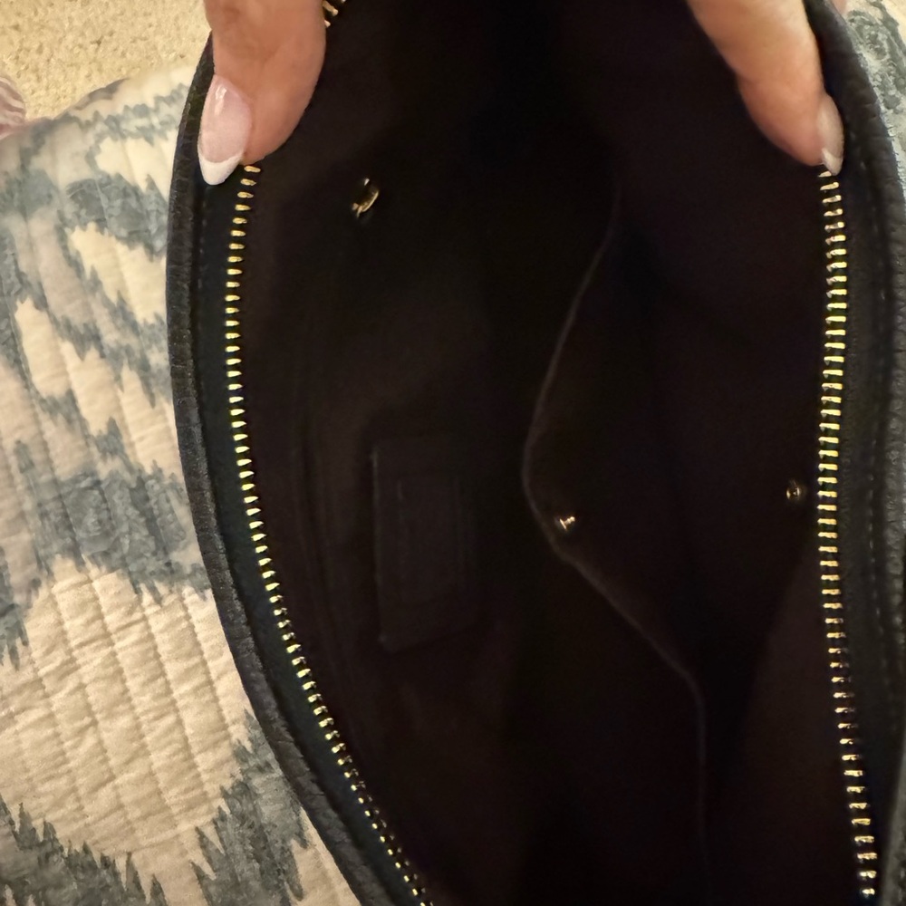 Coach Black Leather Shoulder Bag - Picture 4 of 5